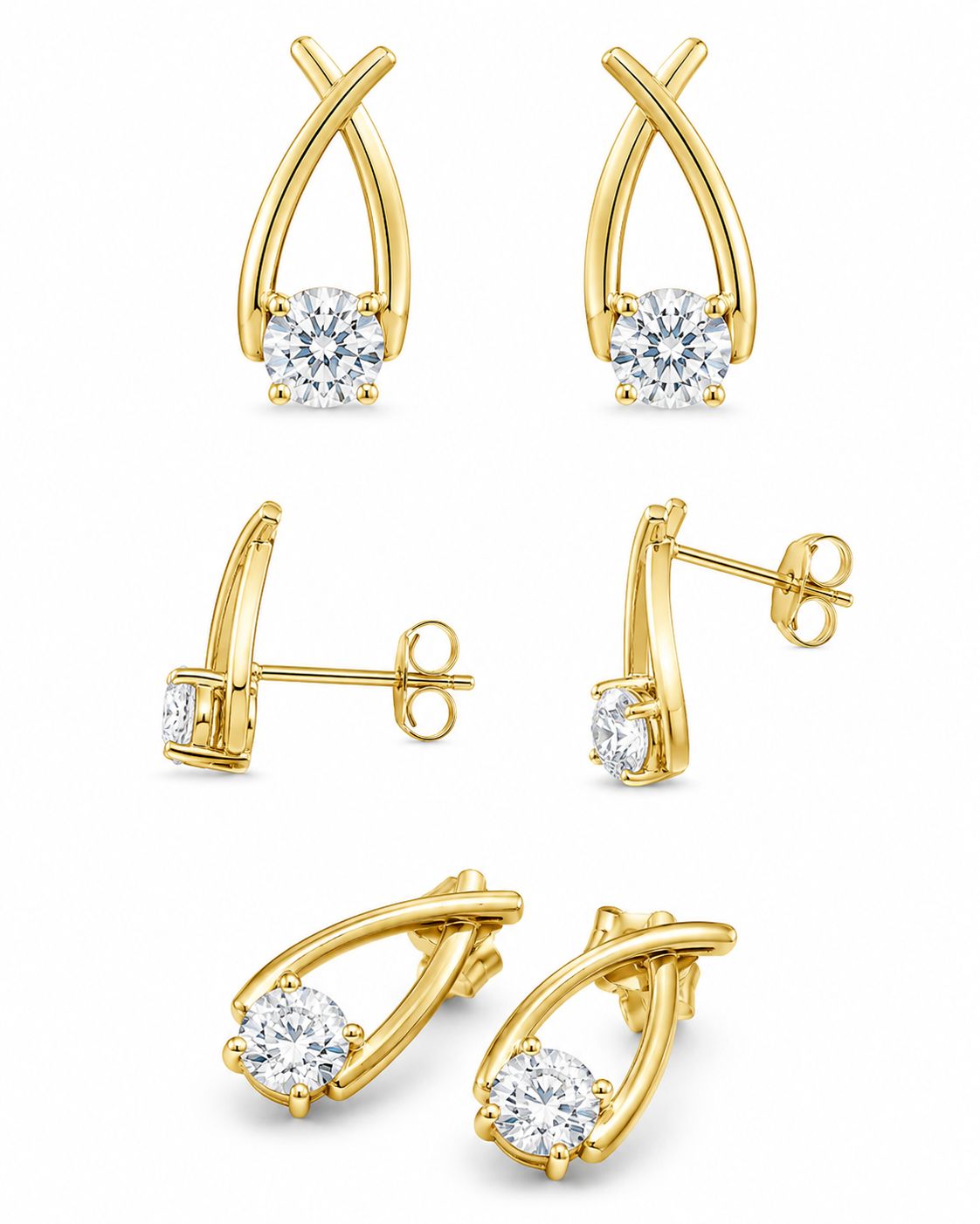 9KT LAB GROWN DIAMOND EARRING