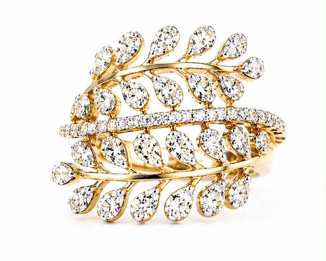 14KT NATURAL DIAMOND RING