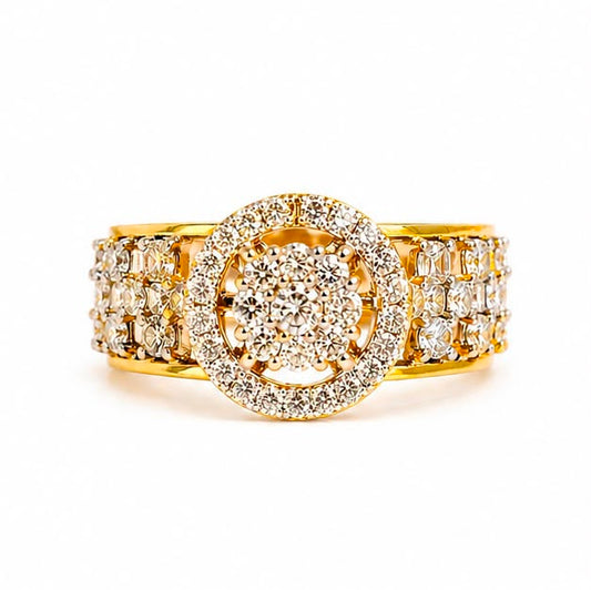 14KT NATURAL DIAMOND RING