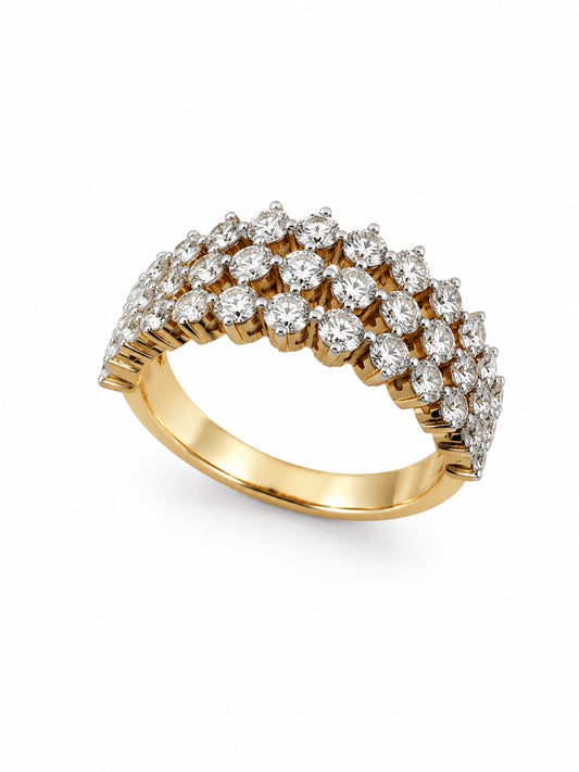 14KT NATURAL DIAMOND RING