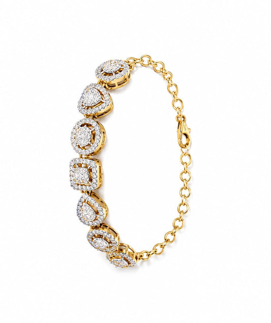 14KT NATURAL DIAMOND BRACELET