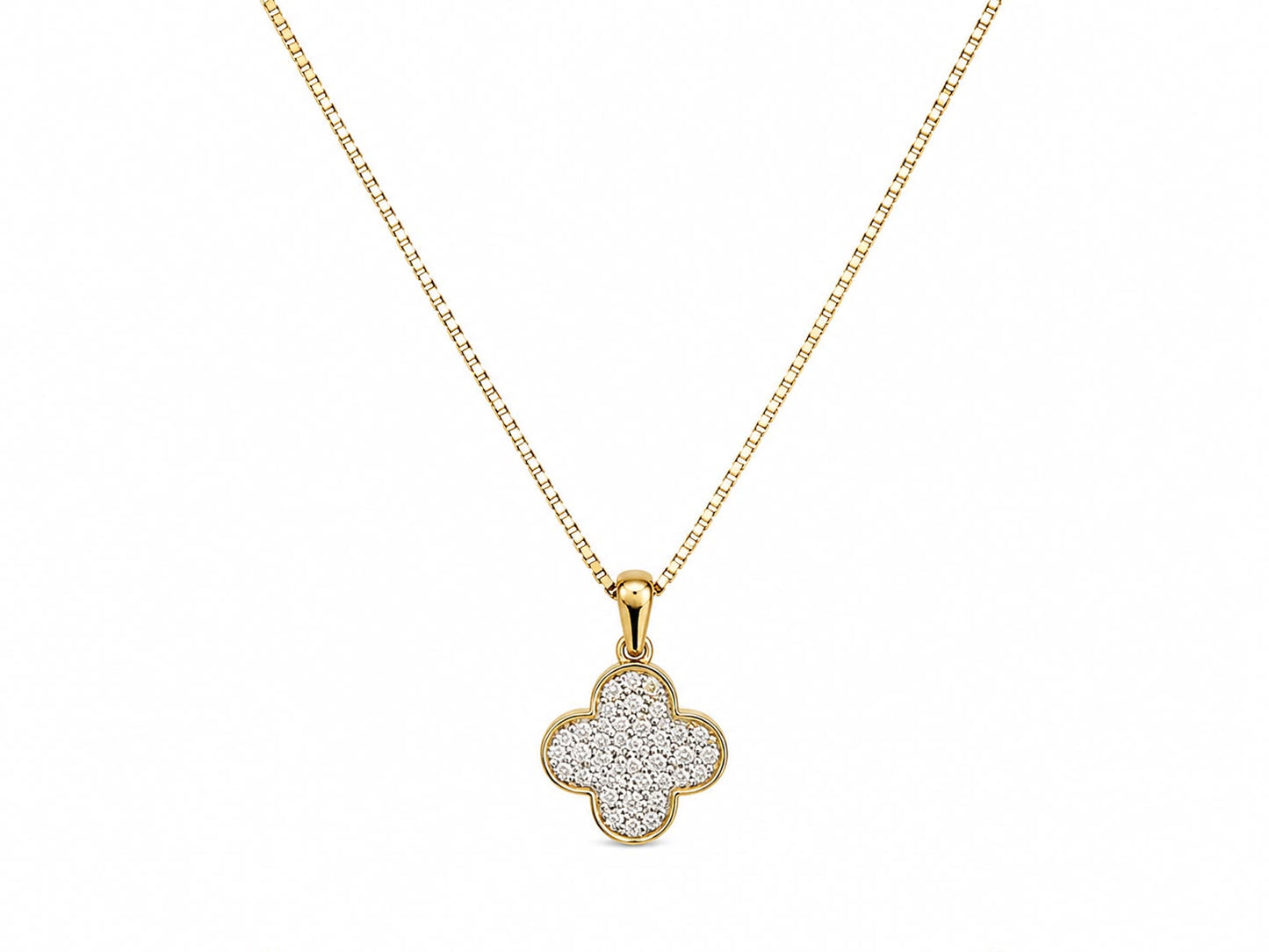 14KT NATURAL DIAMOND PENDANT