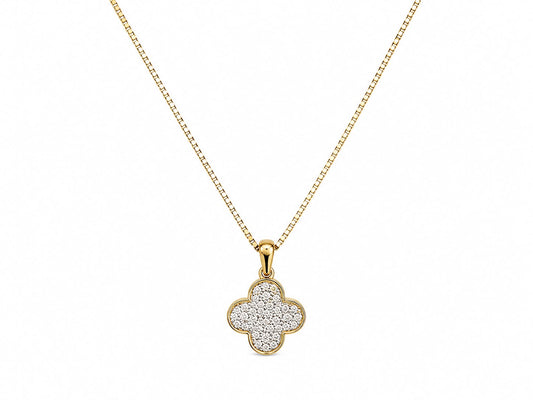 14KT NATURAL DIAMOND PENDANT