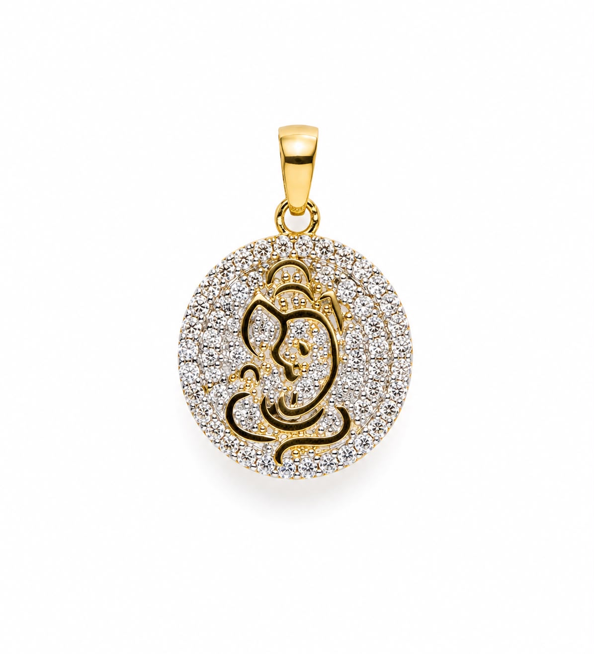 14KT NATURAL DIAMOND PENDANT