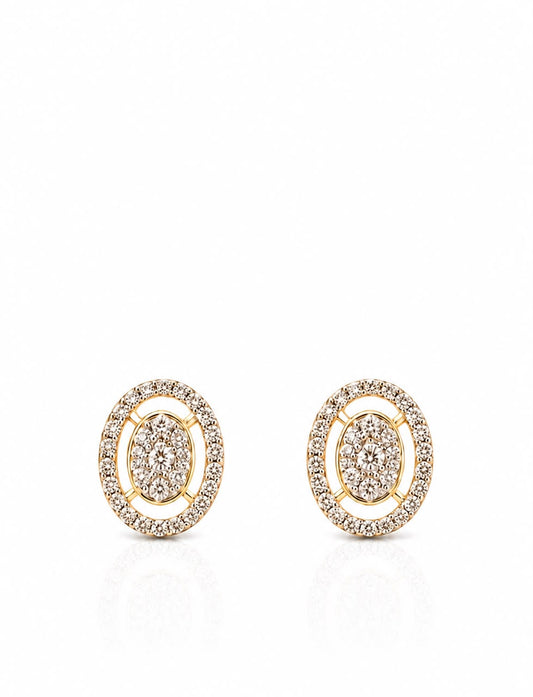 14KT NATURAL DIAMOND EARRING