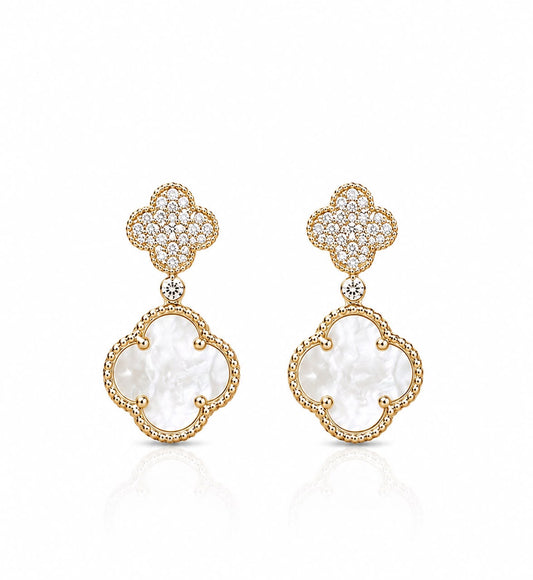 14KT NATURAL DIAMOND EARRING