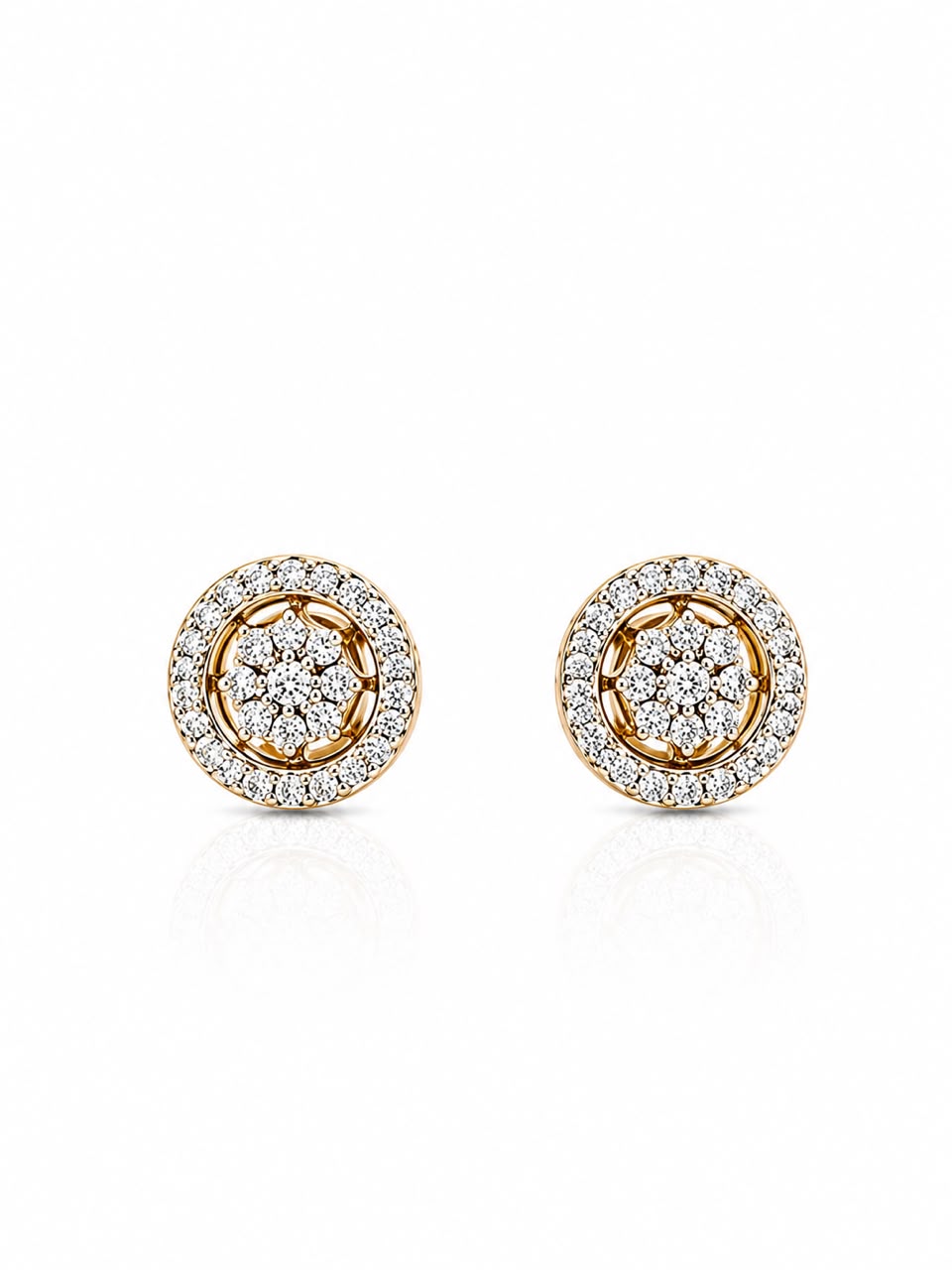 14KT NATURAL DIAMOND EARRING
