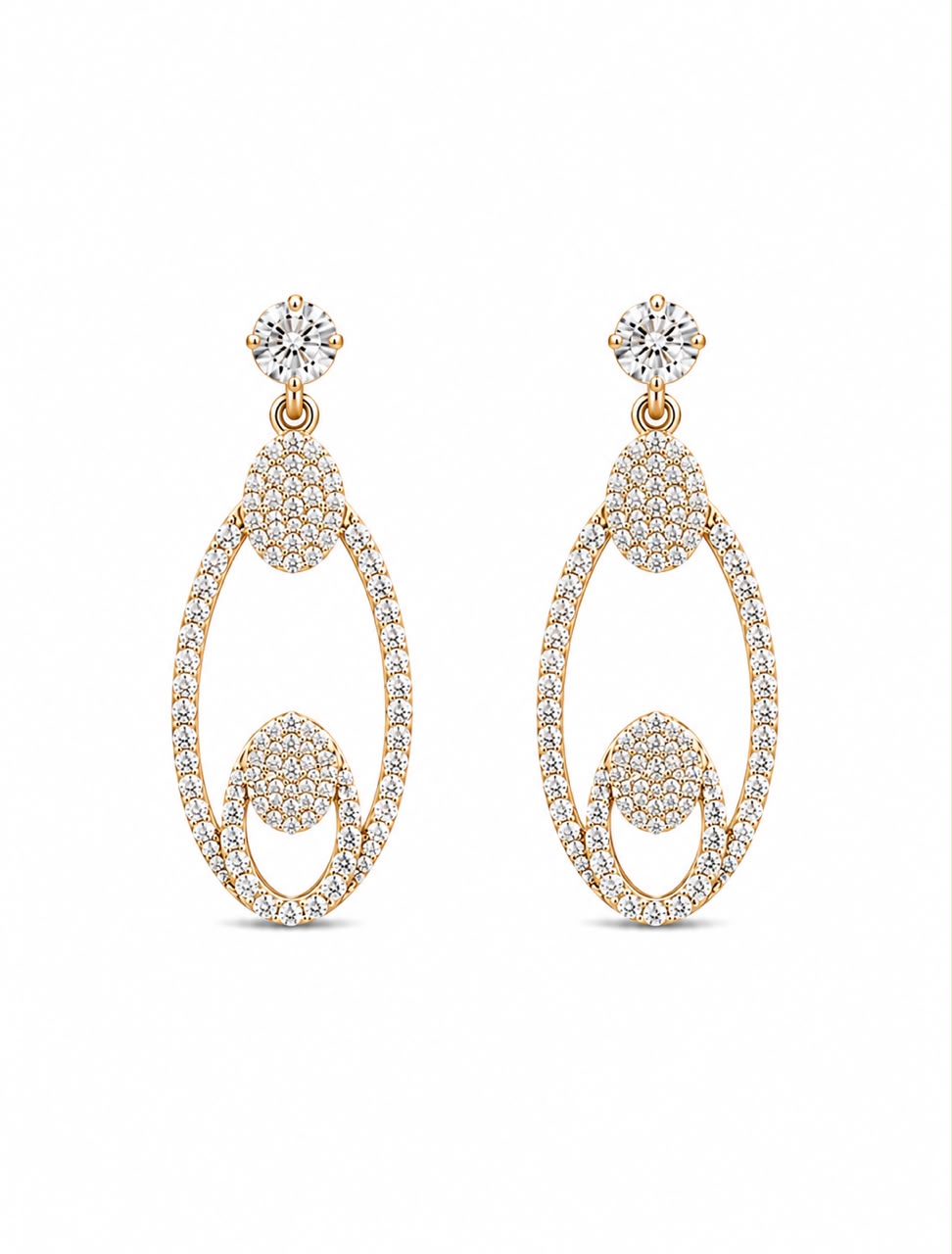 14KT NATURAL DIAMOND EARRING