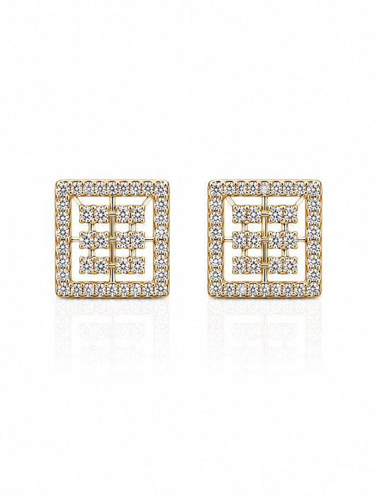 14KT NATURAL DIAMOND EARRING