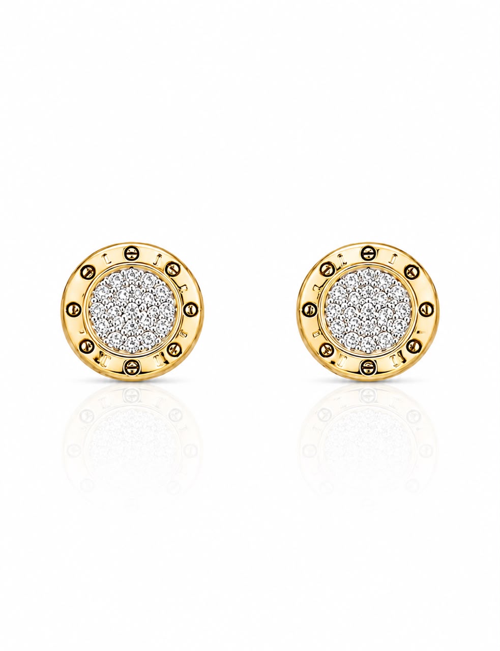 14KT NATURAL DIAMOND EARRING
