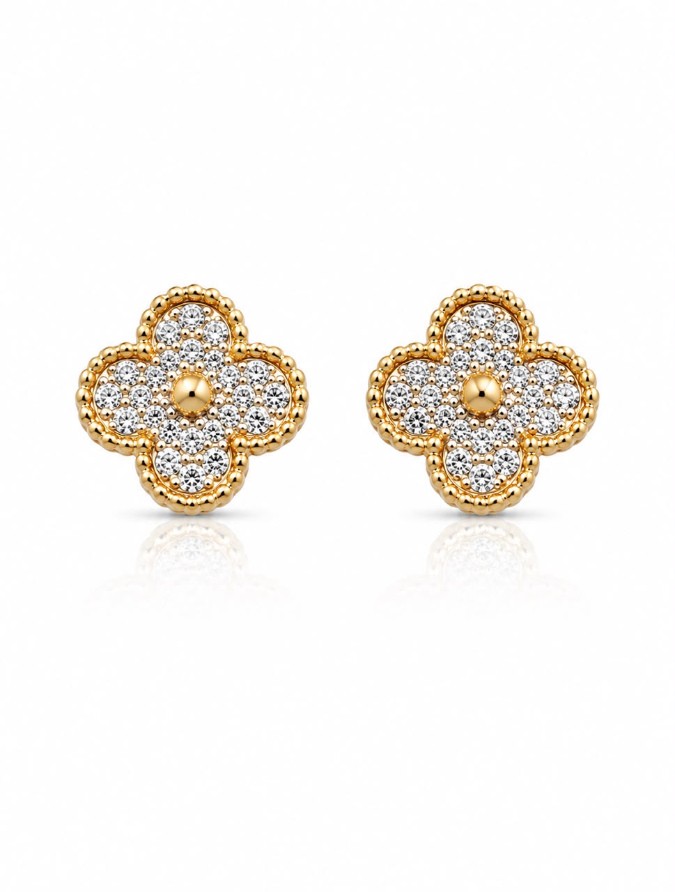 14KT NATURAL DIAMOND EARRING