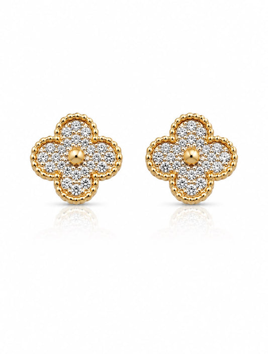 14KT NATURAL DIAMOND EARRING