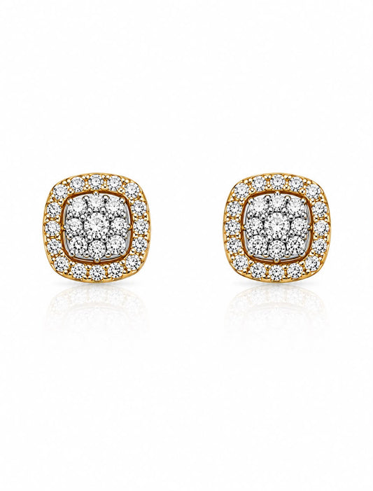 14KT NATURAL DIAMOND EARRING