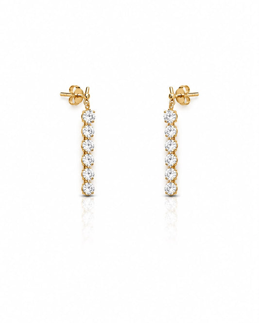 14KT NATURAL DIAMOND EARRING
