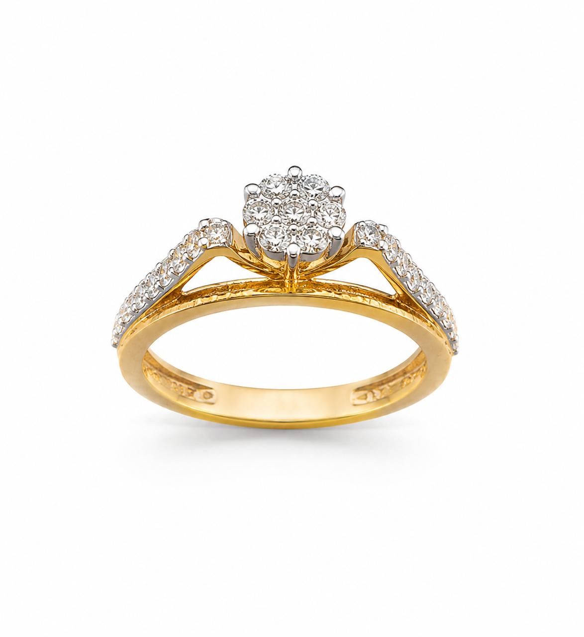 14KT NATURAL DIAMOND RING
