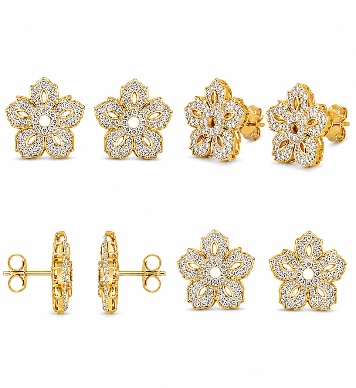 9KT LAB GROWN DIAMOND EARRING