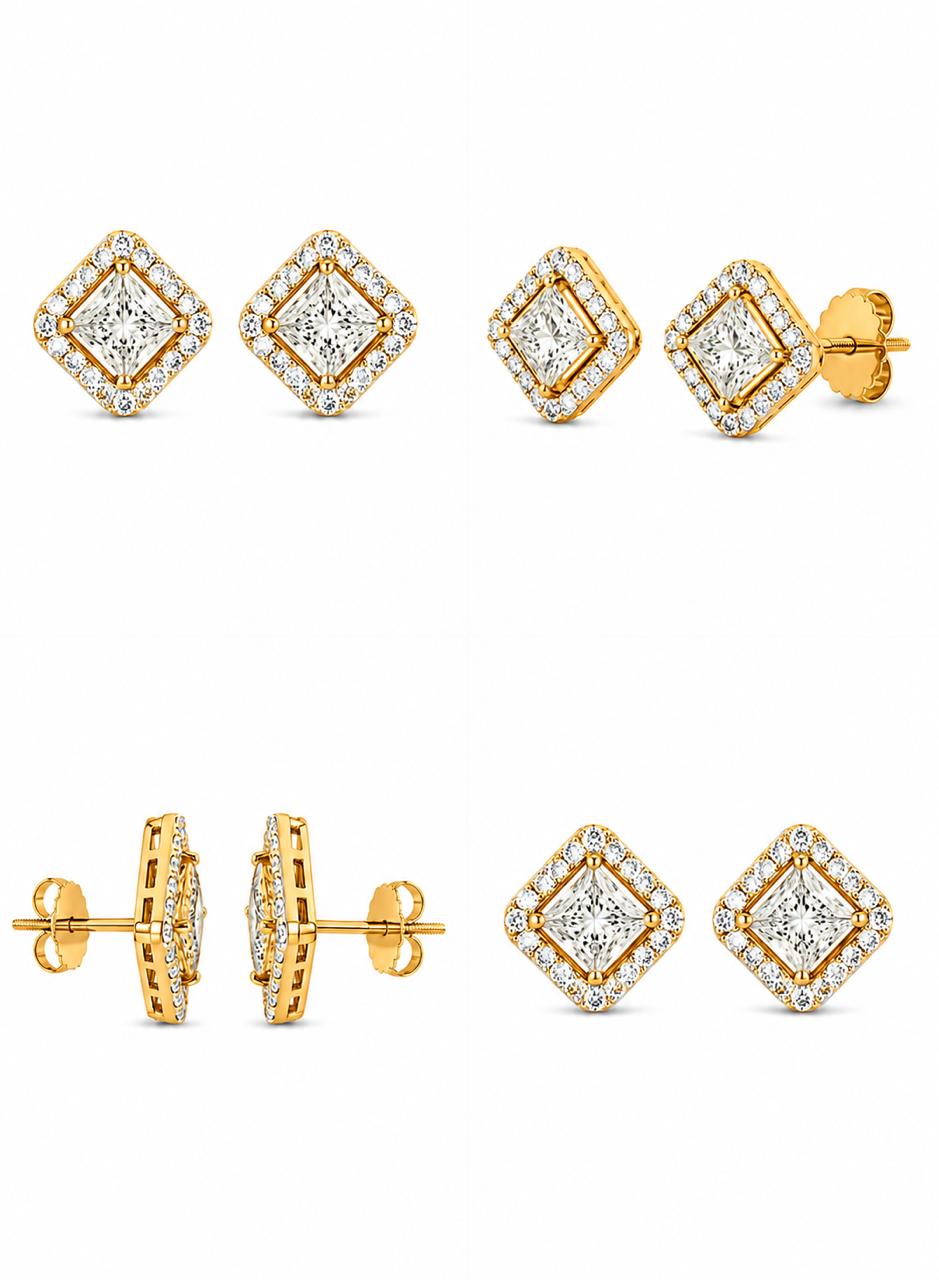 9KT LAB GROWN DIAMOND EARRING