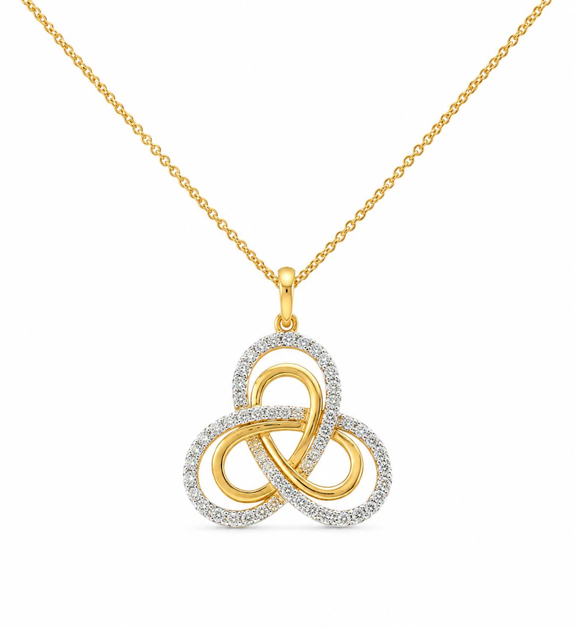 9KT LAB GROWN DIAMOND PENDANT