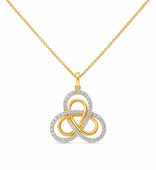 9KT LAB GROWN DIAMOND PENDANT