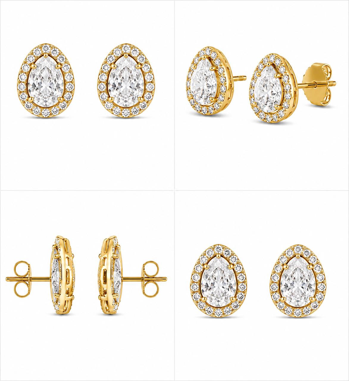 9KT LAB GROWN DIAMOND EARRING