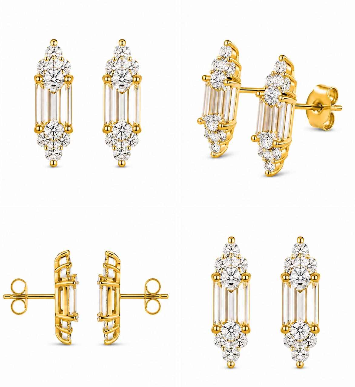 9KT LAB GROWN DIAMOND EARRING