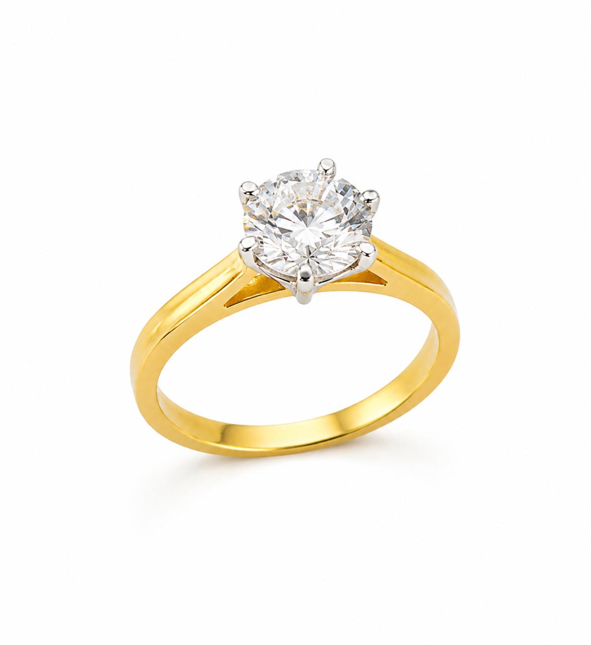 9KT LAB GROWN DIAMOND RING