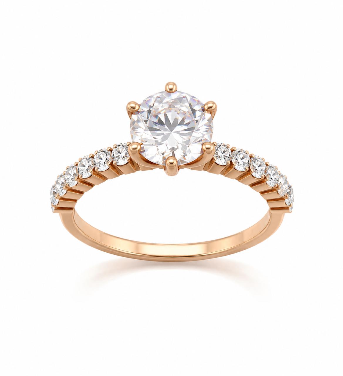 9KT LAB GROWN DIAMOND RING