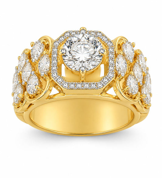 9KT LAB GROWN DIAMOND RING