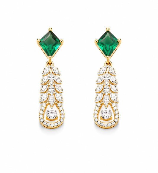 14KT NATURAL DIAMOND EARRING