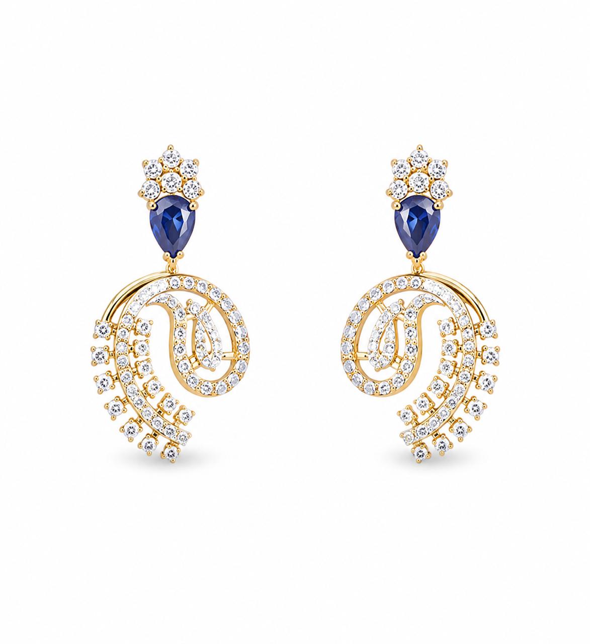 14KT NATURAL DIAMOND EARRING