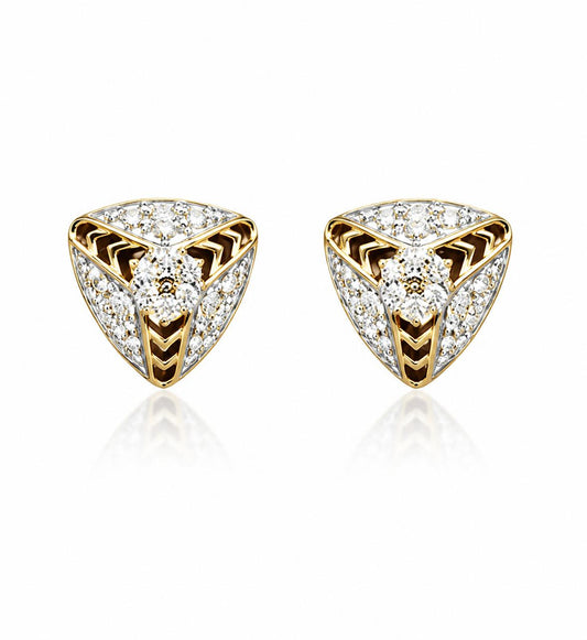14KT NATURAL DIAMOND EARRING
