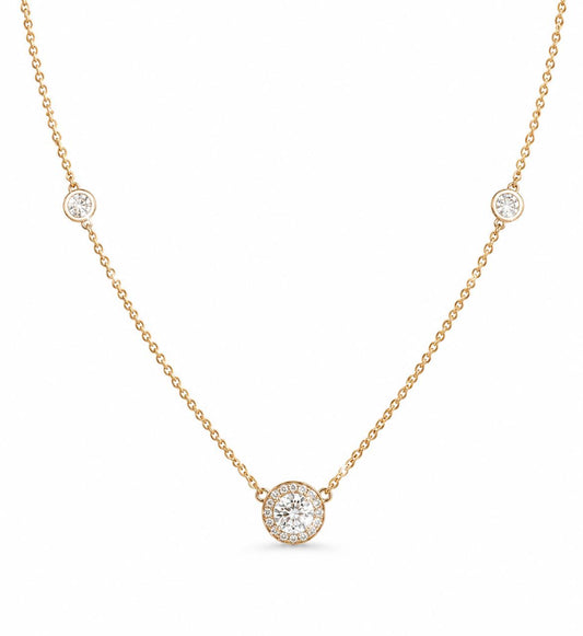 9KT LAB GROWN DIAMOND PENDANT