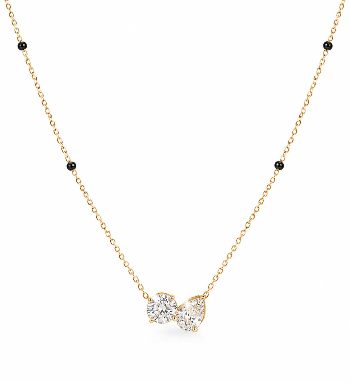 9KT LAB GROWN DIAMOND MANGALSUTRA