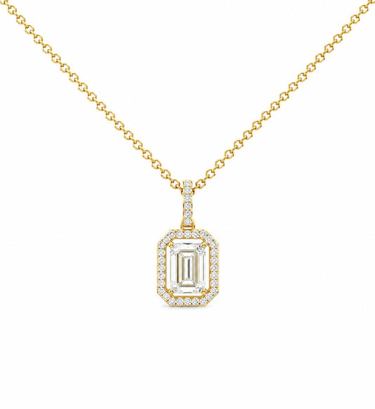 9KT LAB GROWN DIAMOND PENDANT