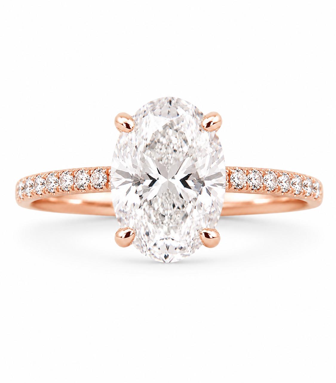 9KT LAB GROWN DIAMOND RING