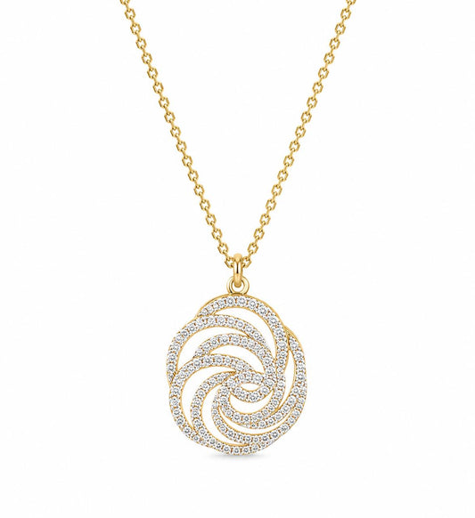 9KT LAB GROWN DIAMOND PENDANT