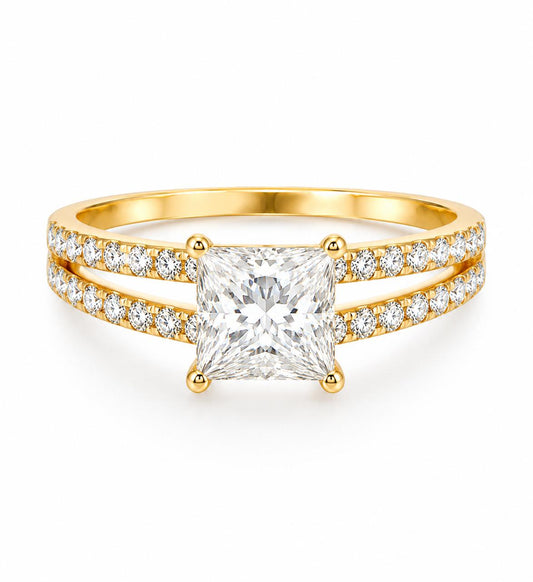 9KT LAB GROWN DIAMOND RING