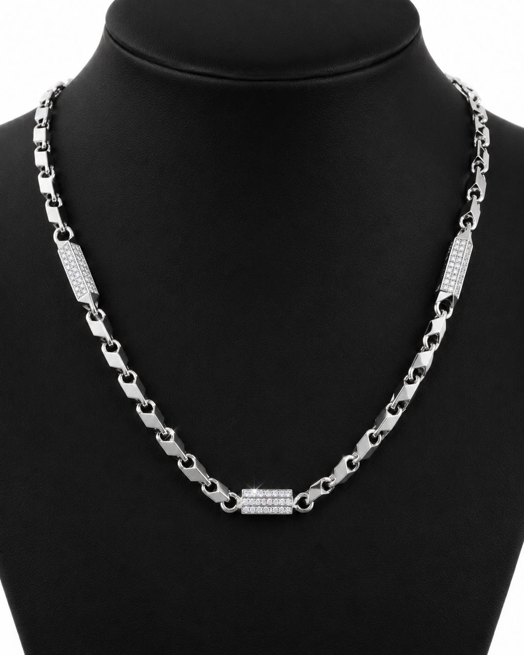 Lab Grown 925 Silver diamond chain