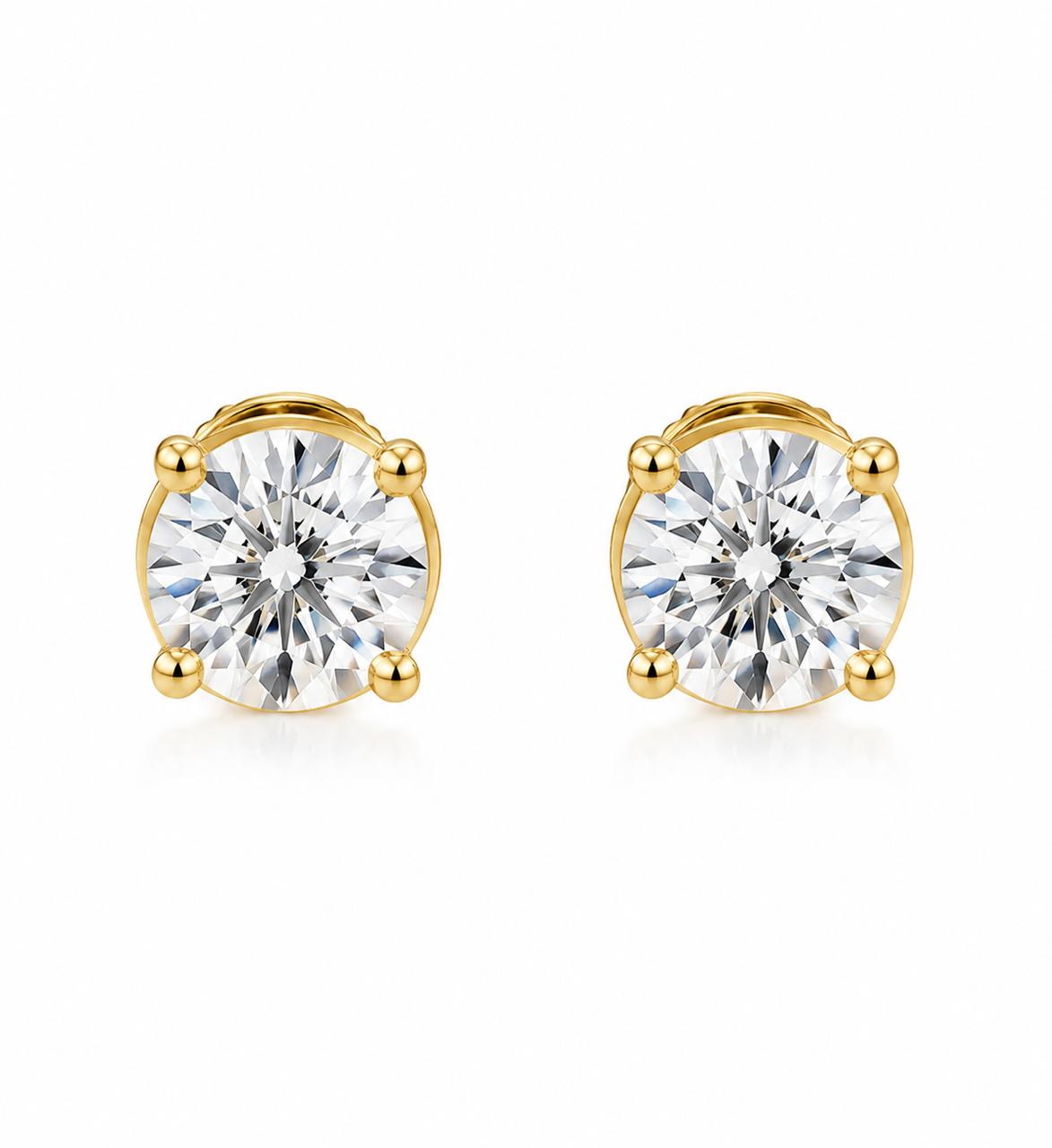 9KT LAB GROWN DIAMOND EARRING