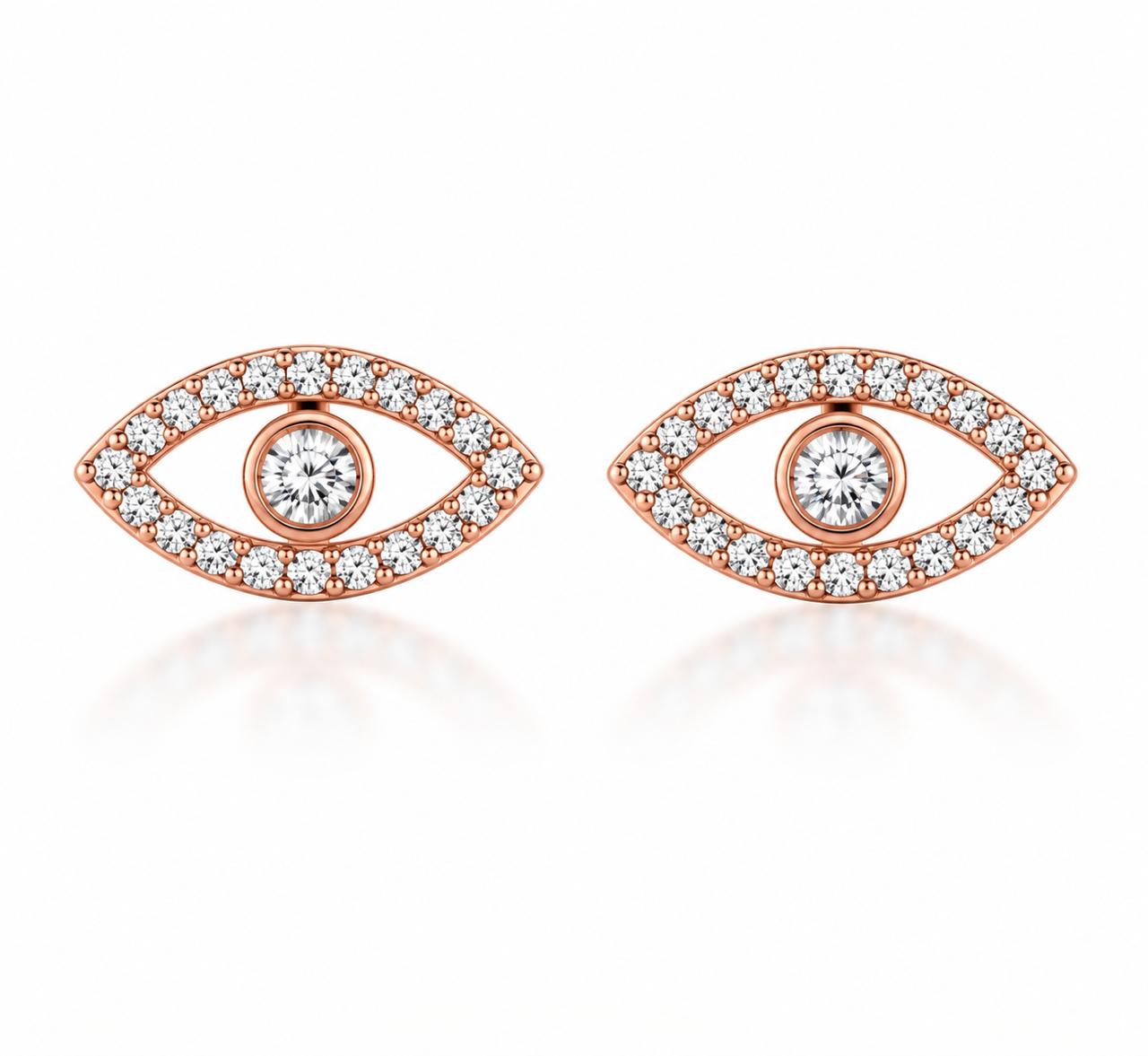 9KT NATURAL DIAMOND EARRINGS
