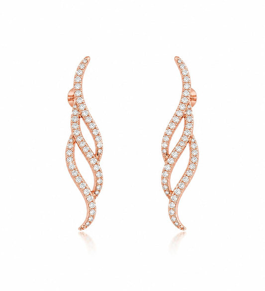 9KT NATURAL DIAMOND EARRING