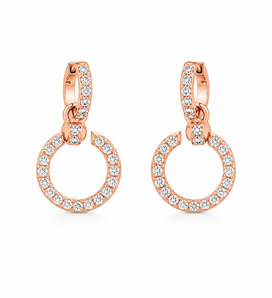 14KT NATURAL DIAMOND EARRING