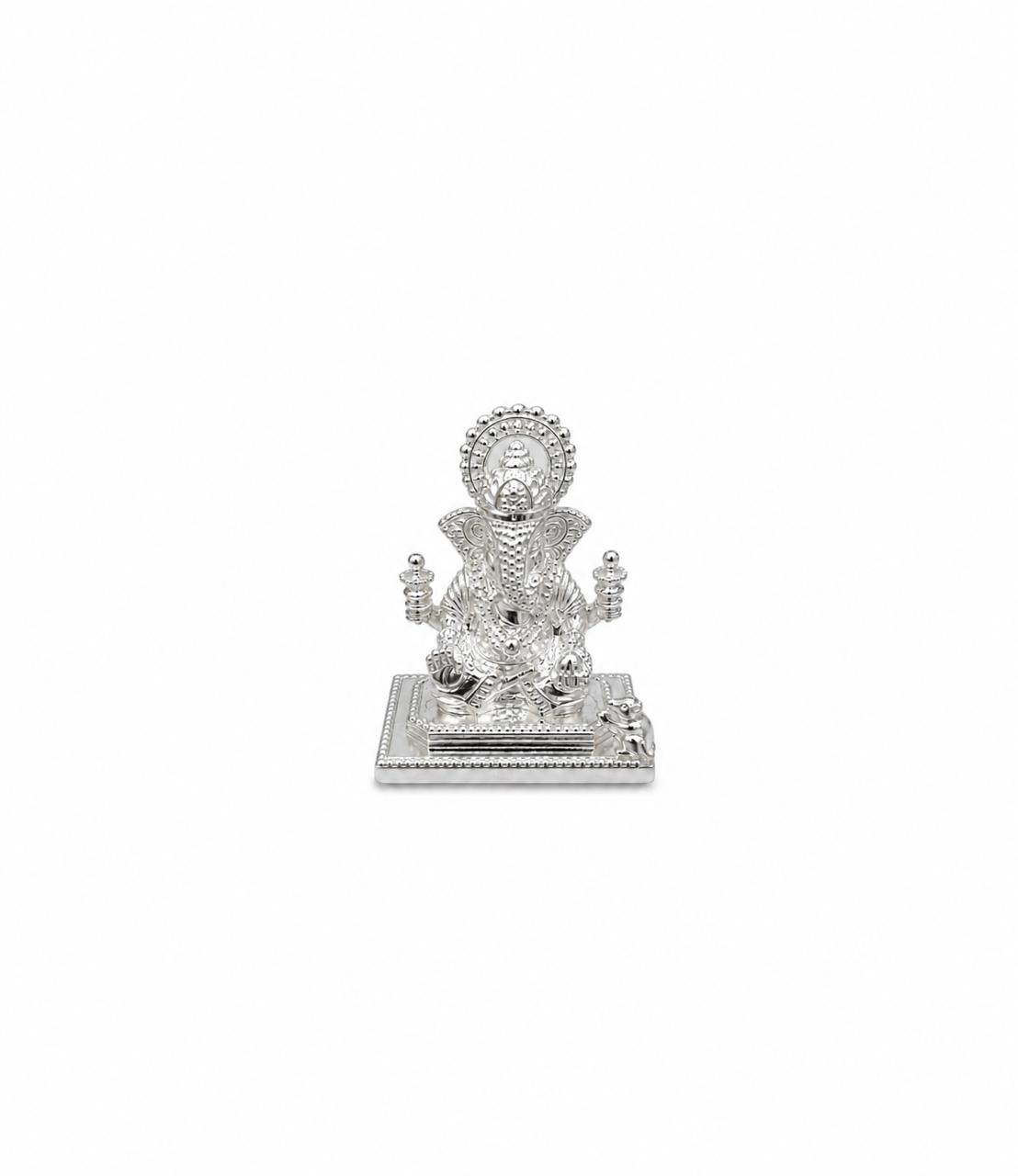 925 SOLID SILVER GANPATI MURTI