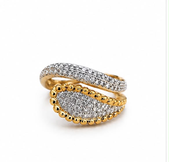 14KT NATURAL DIAMOND RING