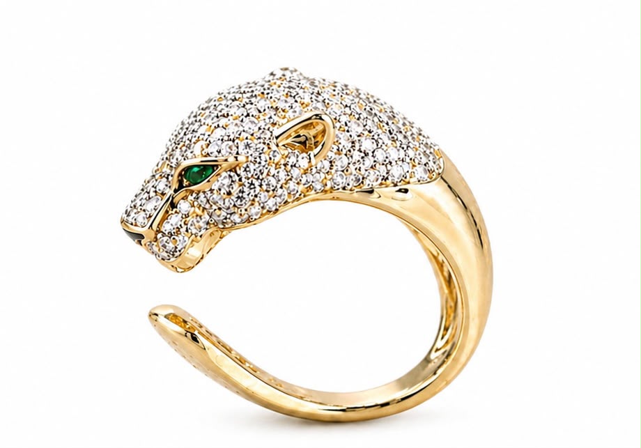 14KT NATURAL DIAMOND RING