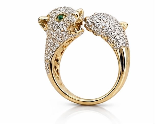 14KT NATURAL DIAMOND RING
