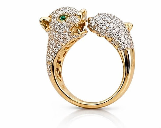 14KT NATURAL DIAMOND RING