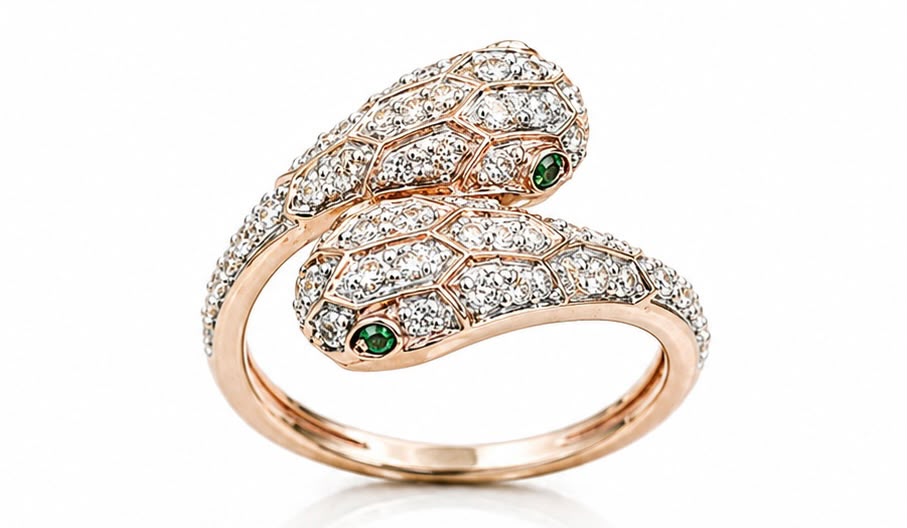 14KT NATURAL DIAMOND RING
