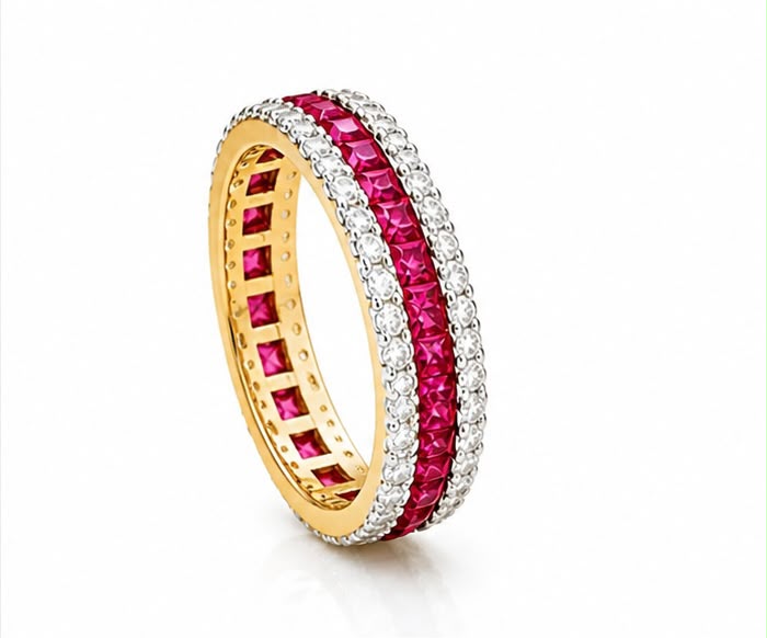 14KT NATURAL DIAMOND RING