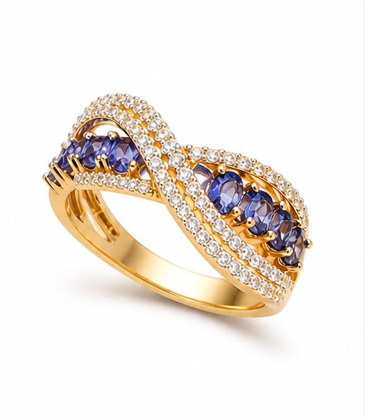14KT NATURAL DIAMOND RING
